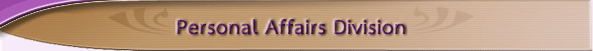 Personal Affairs Division Banner